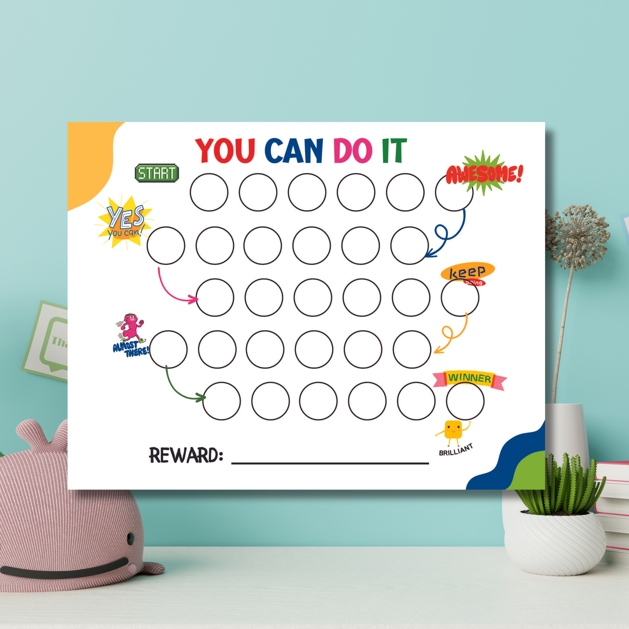 FREE Reward chart for kids template